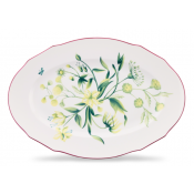 Ginori Florenza Acanto Oval Flat Platter - 14.5"